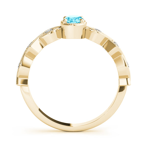 Oval Center Gemstone Ring · 0.34 ct tw