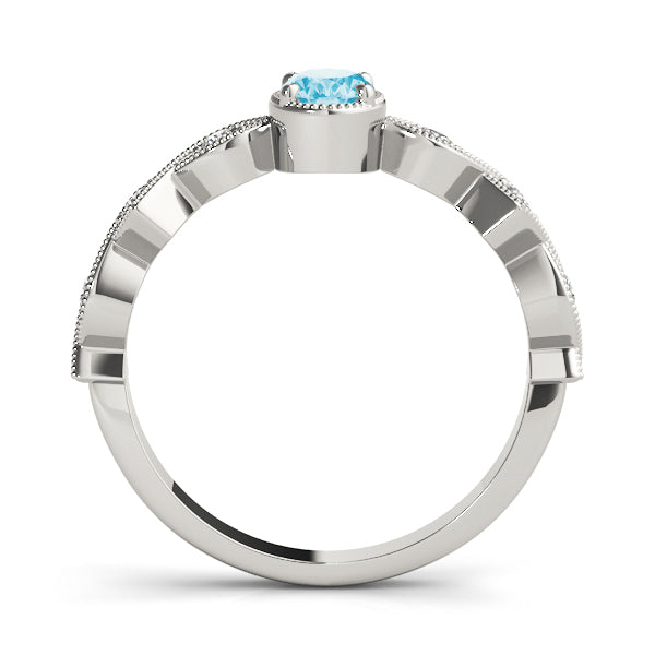 Oval Center Gemstone Ring · 0.34 ct tw