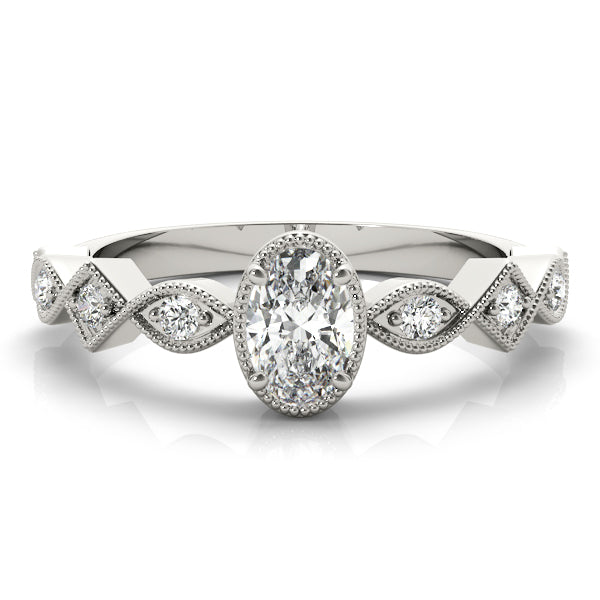 Oval Center Gemstone Ring · 0.34 ct tw