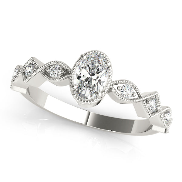 Oval Center Gemstone Ring · 0.47 ct tw