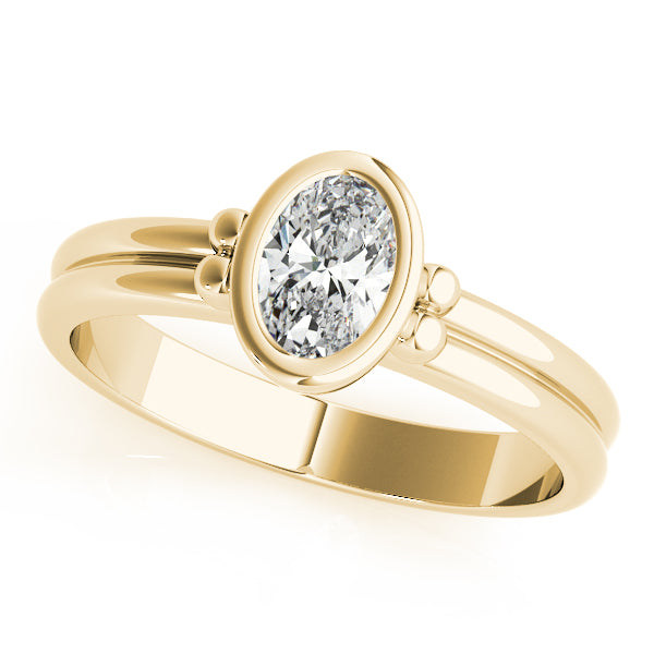Oval Center Gemstone Ring · 0.38 ct tw