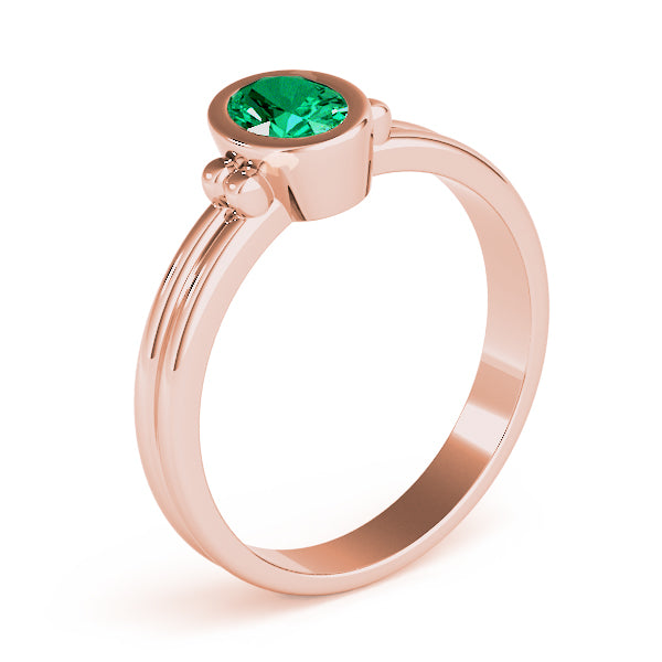 Oval Center Gemstone Ring · 0.38 ct tw