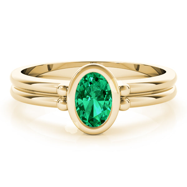 Oval Center Gemstone Ring · 0.38 ct tw