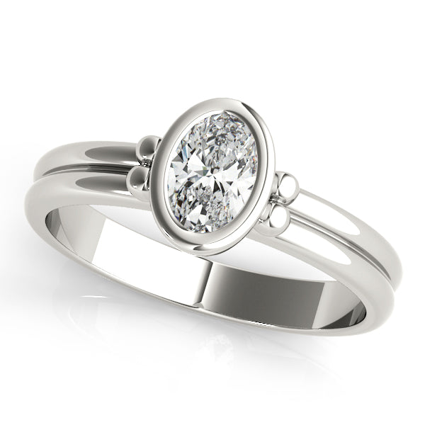 Oval Center Gemstone Ring · 0.38 ct tw