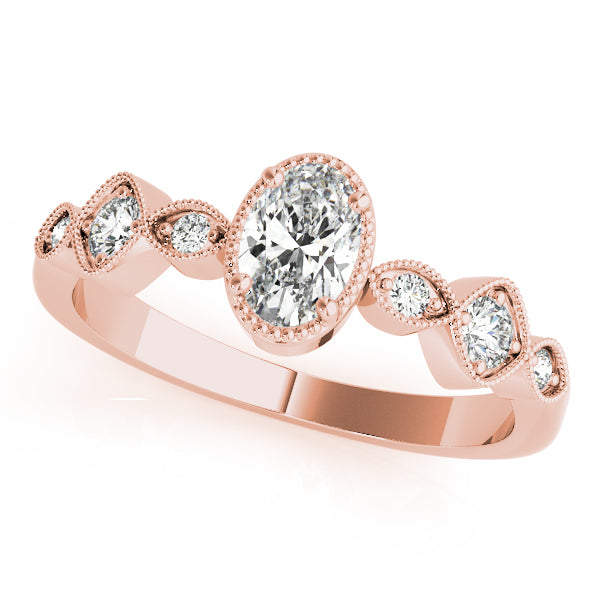 Oval Diamond Engagement Ring · 0.16 ct tw