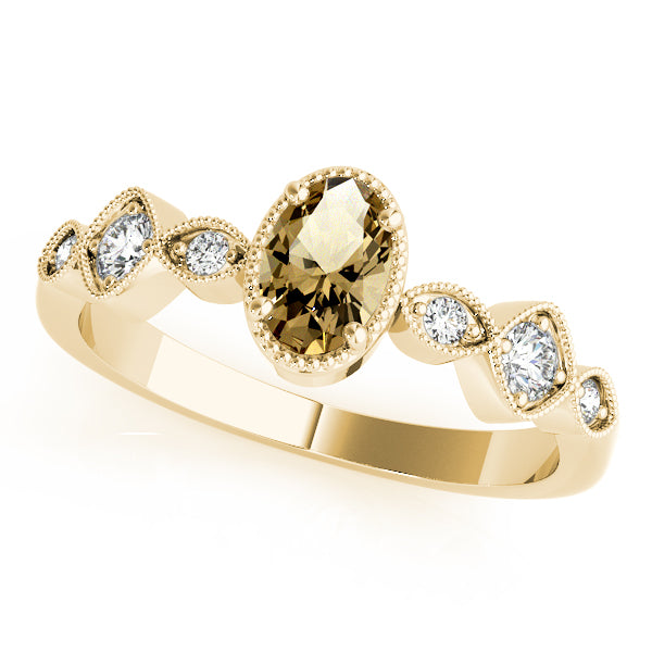 Oval Diamond Engagement Ring · 0.16 ct tw