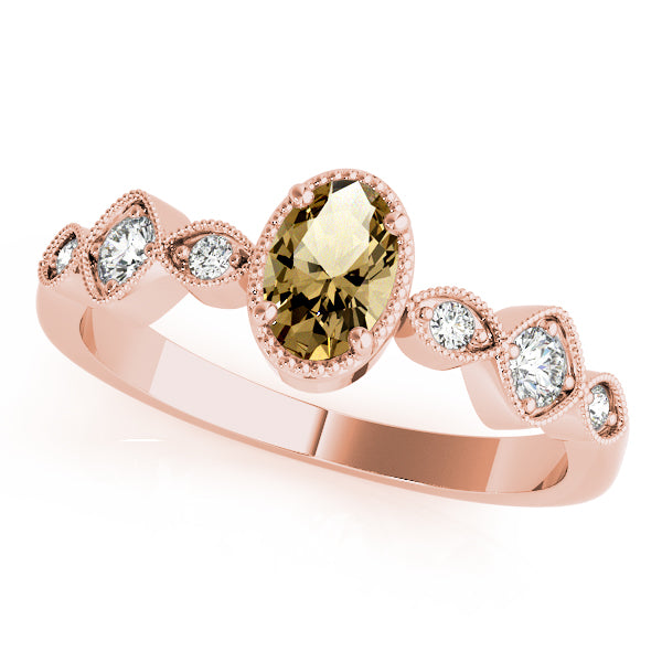 Oval Diamond Engagement Ring · 0.16 ct tw