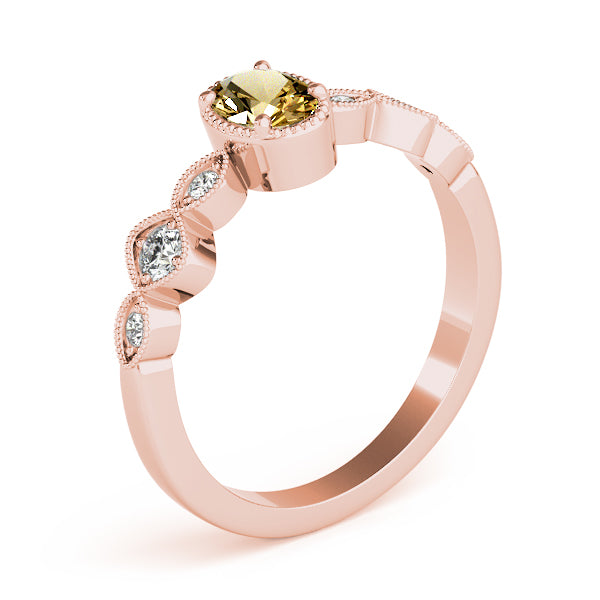 Oval Diamond Engagement Ring · 0.16 ct tw