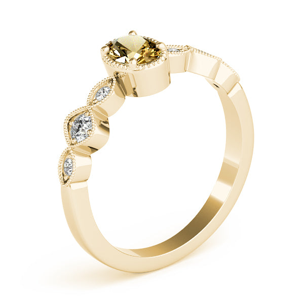 Oval Diamond Engagement Ring · 0.16 ct tw