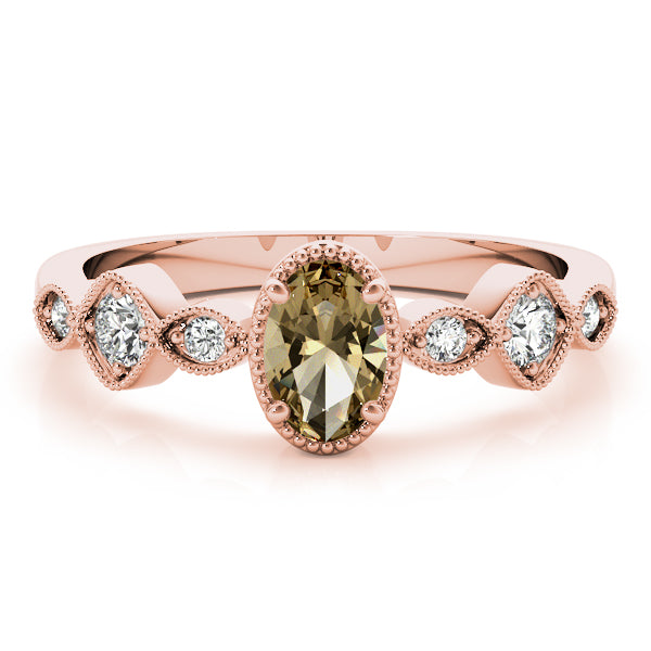 Oval Diamond Engagement Ring · 0.16 ct tw