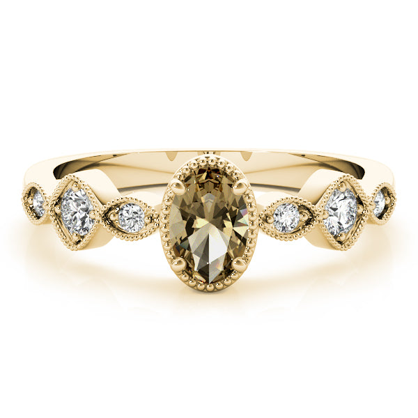 Oval Diamond Engagement Ring · 0.16 ct tw