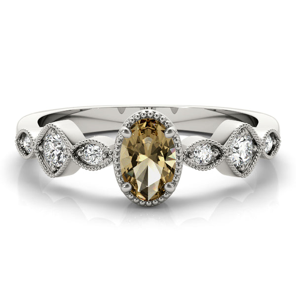 Oval Diamond Engagement Ring · 0.16 ct tw