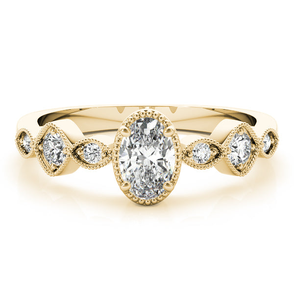 Oval Diamond Engagement Ring · 0.16 ct tw