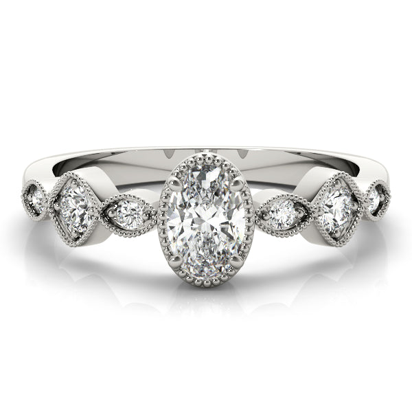 Oval Diamond Engagement Ring · 0.16 ct tw