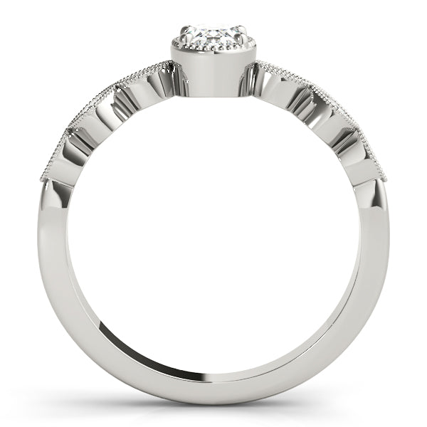 Oval Diamond Engagement Ring · 0.16 ct tw