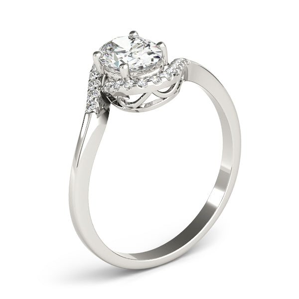 Oval Diamond Engagement Ring · 0.49 ct tw