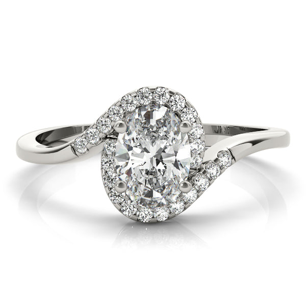 Oval Diamond Engagement Ring · 0.49 ct tw