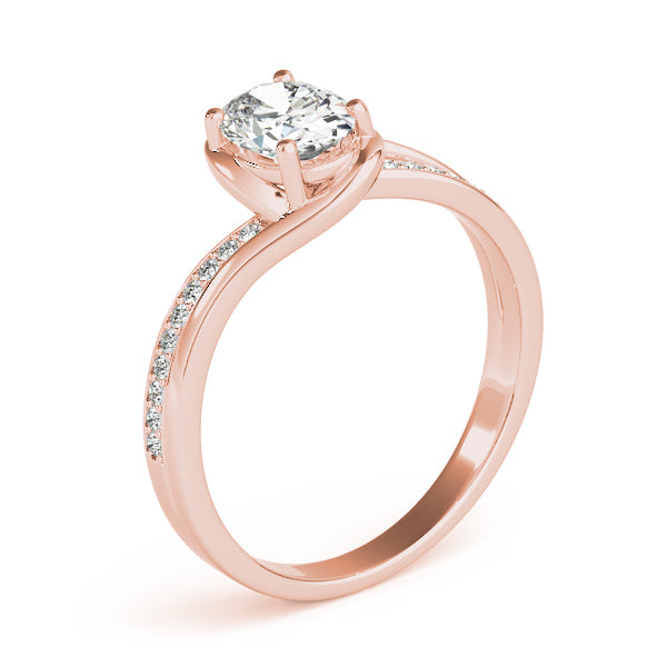Oval Diamond Engagement Ring · 0.48 ct tw