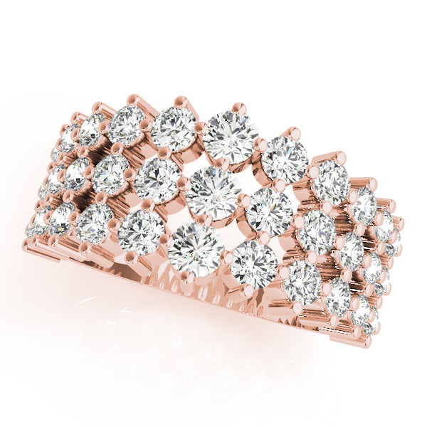3 Row Diamond Fashion Ring · 1.83 ct tw