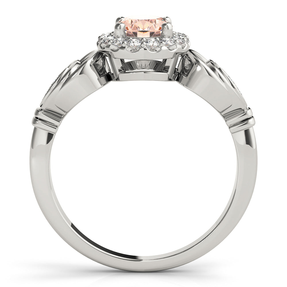 Oval Halo Diamond Fashion Ring · 0.54 ct tw