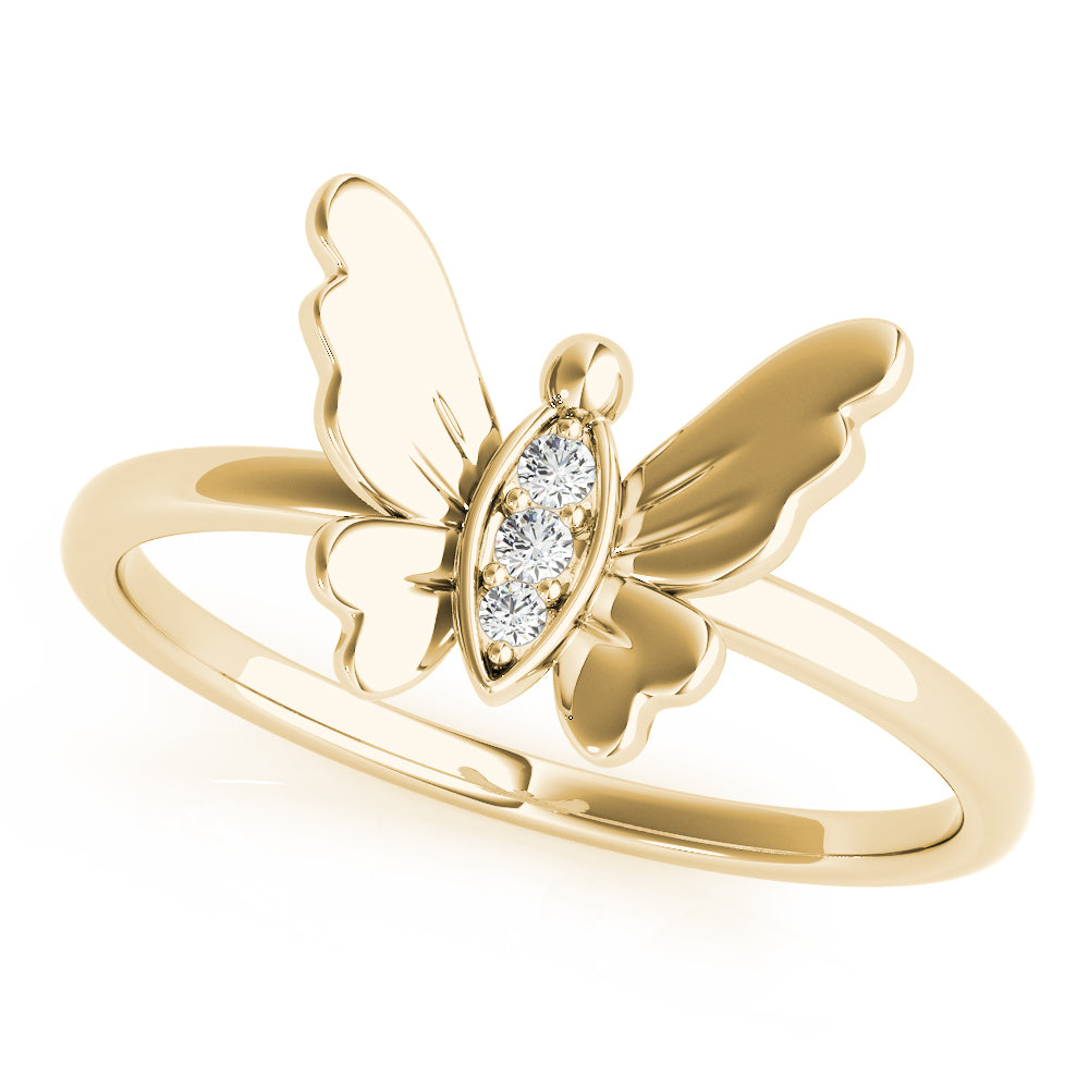 Butterfly Diamond Fashion Ring · 0.03 ct tw