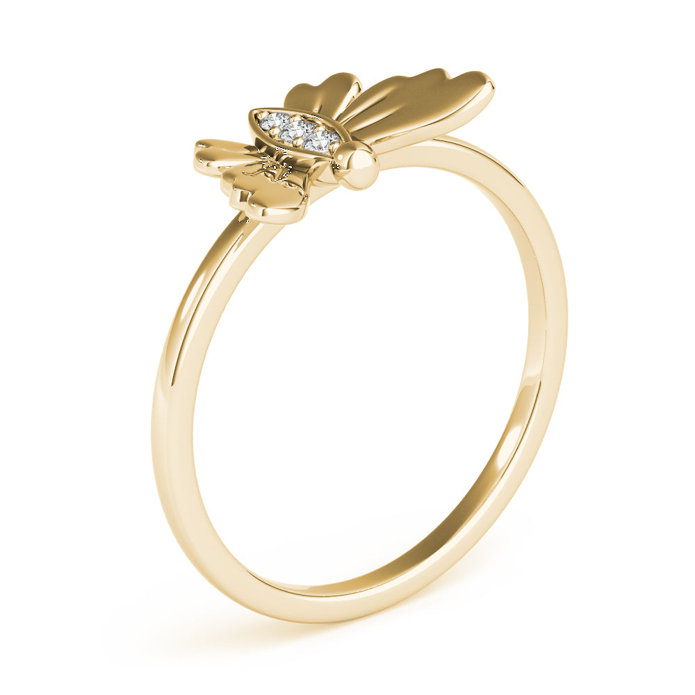 Butterfly Diamond Fashion Ring · 0.03 ct tw