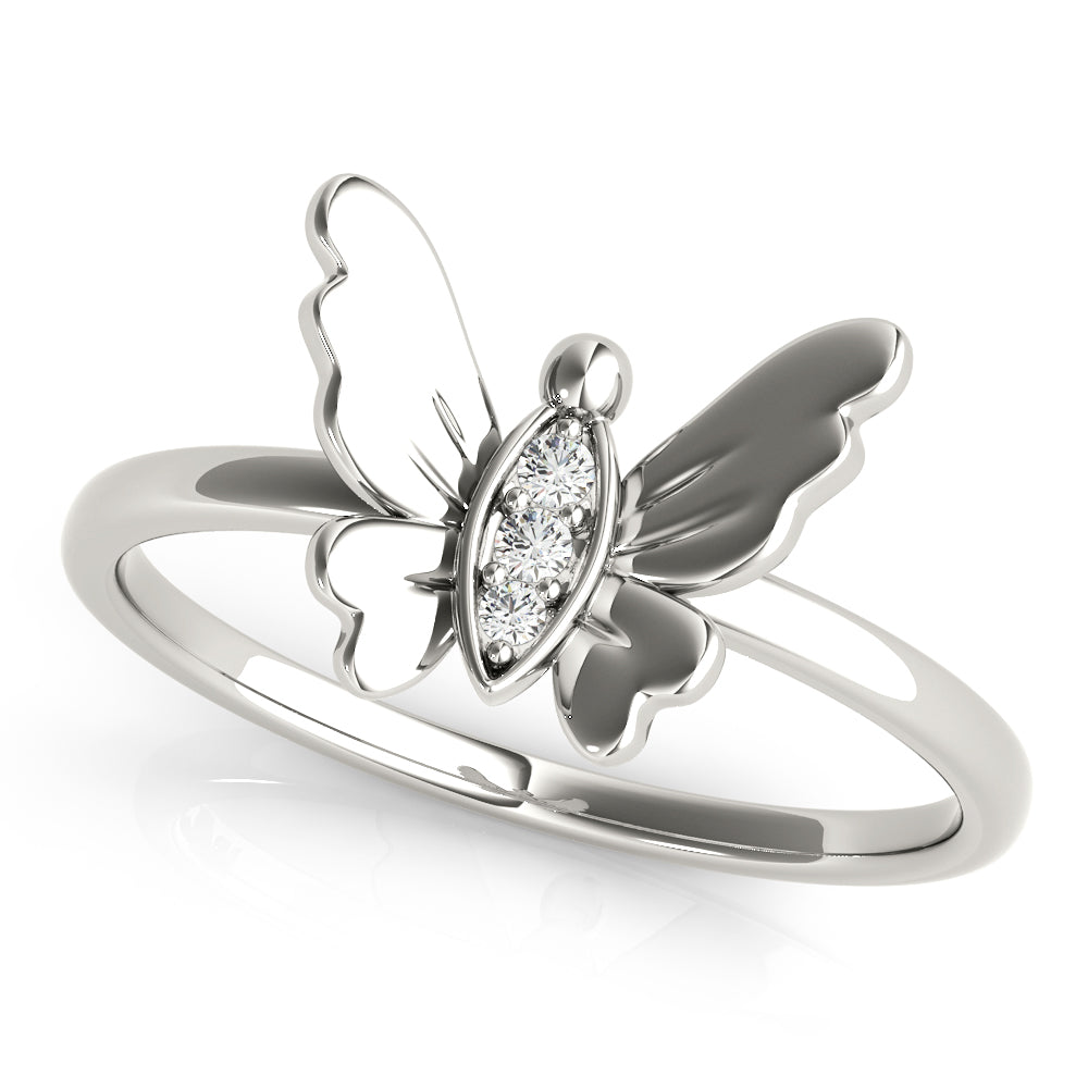 Butterfly Diamond Fashion Ring · 0.03 ct tw