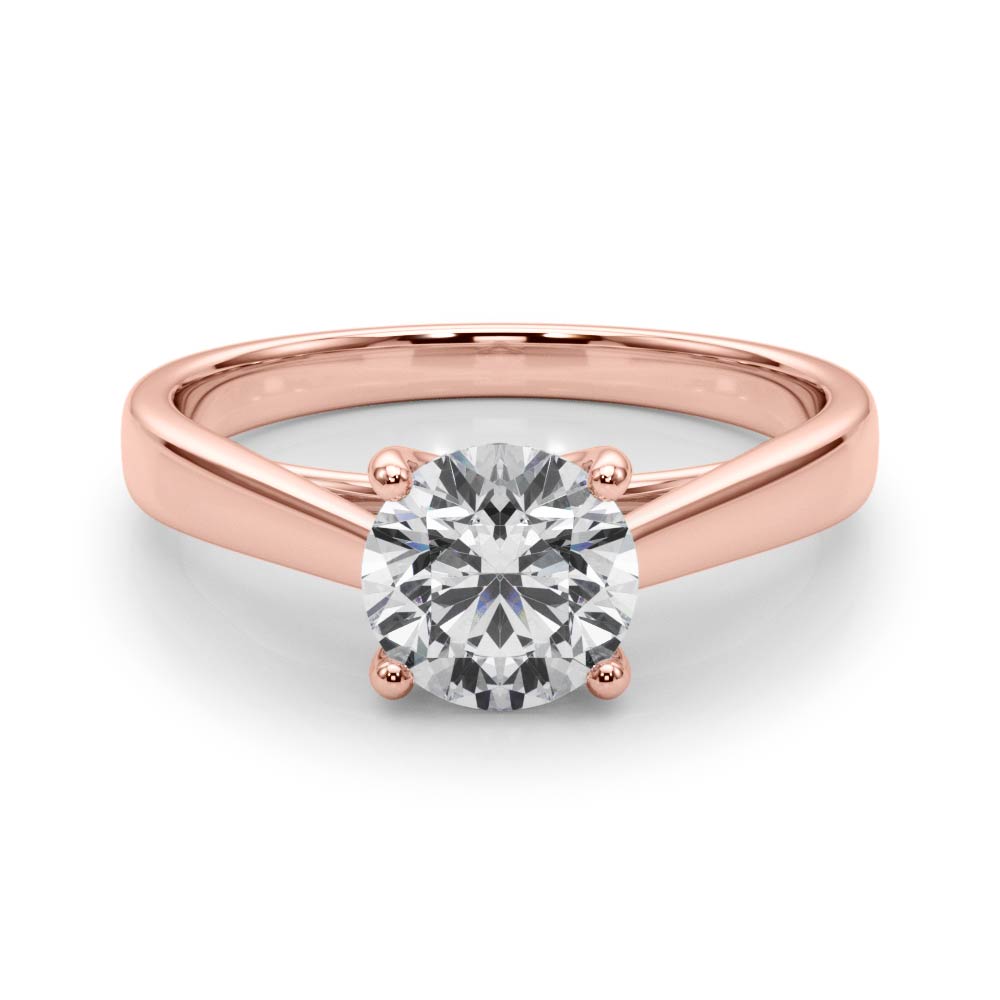 Round 4 Prong Diamond Solitaire Engagement Ring · 0.50 ct tw