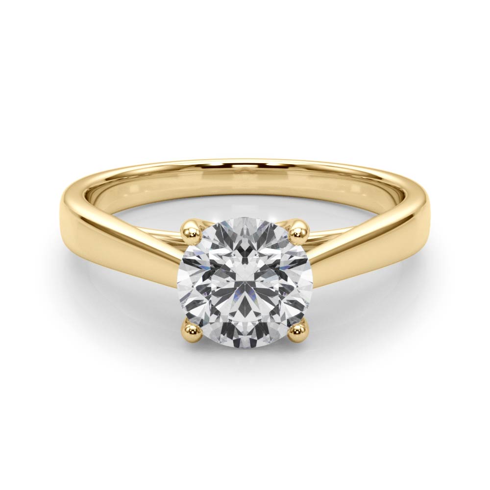 Round 4 Prong Diamond Solitaire Engagement Ring · 0.75 ct tw
