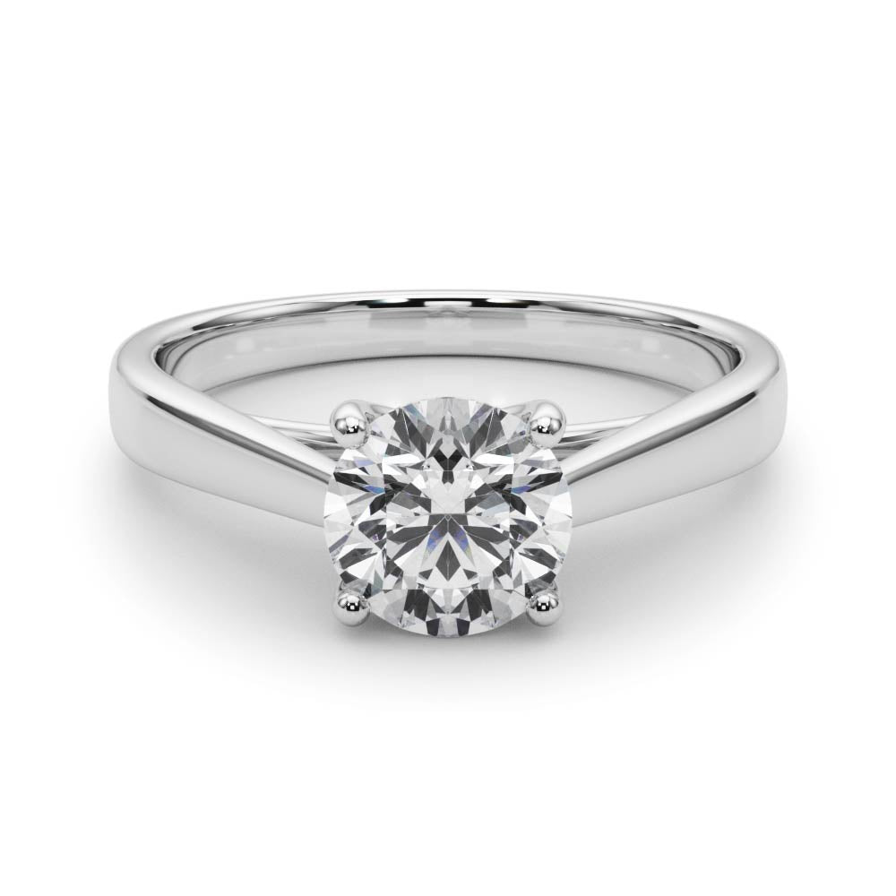 Round 4 Prong Diamond Solitaire Engagement Ring · 0.50 ct tw
