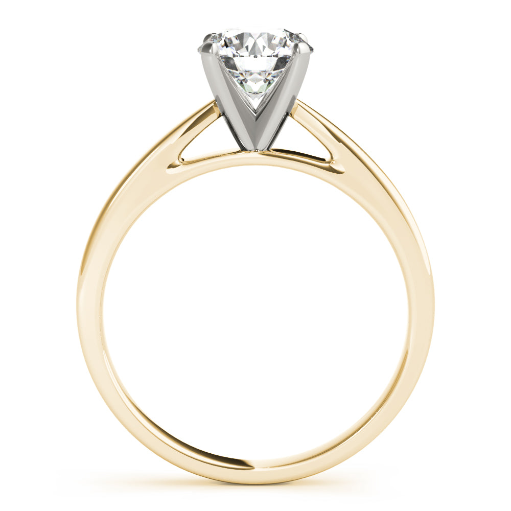 Cathedral Shank Solitaire Engagement Ring