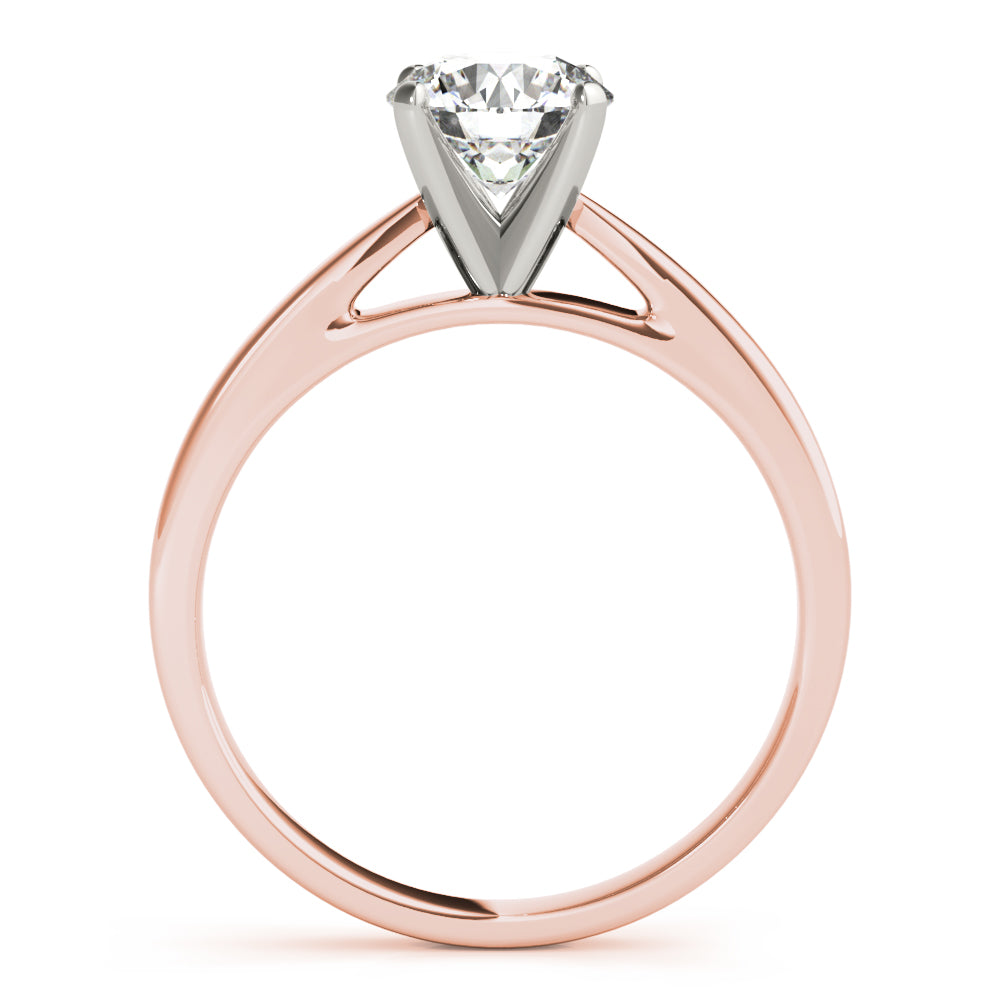 Cathedral Shank Solitaire Engagement Ring