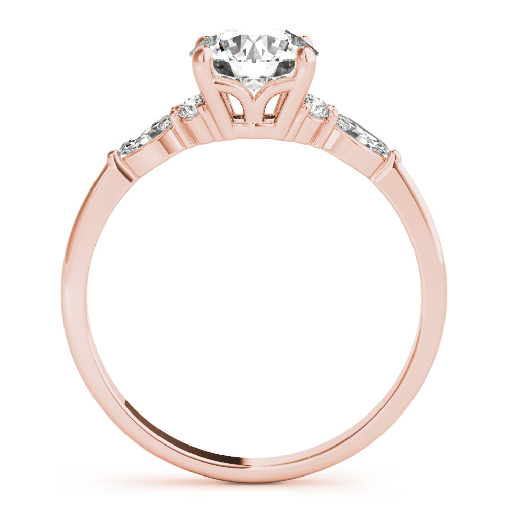 Round Three-Stone With Marquise Side Stones Diamond Ring · 2.21 ct tw