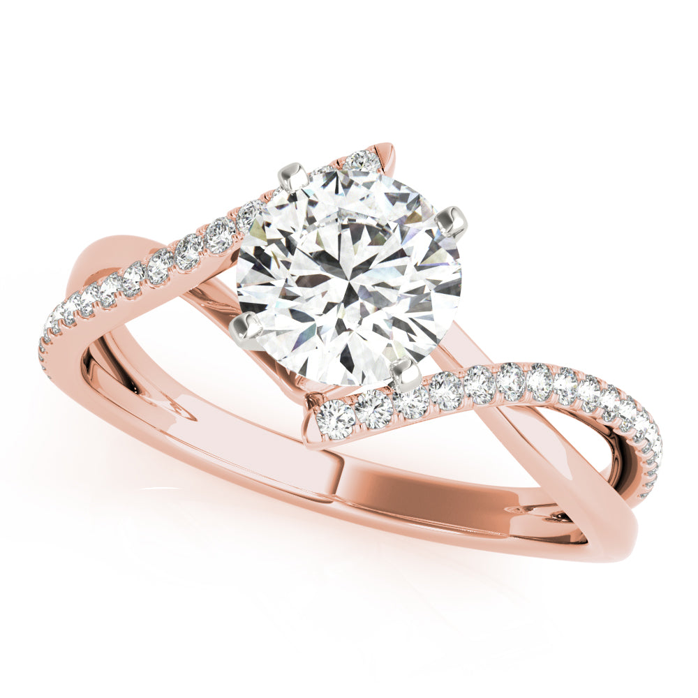 Bypass Diamond Engagement Ring · 0.14 ct tw
