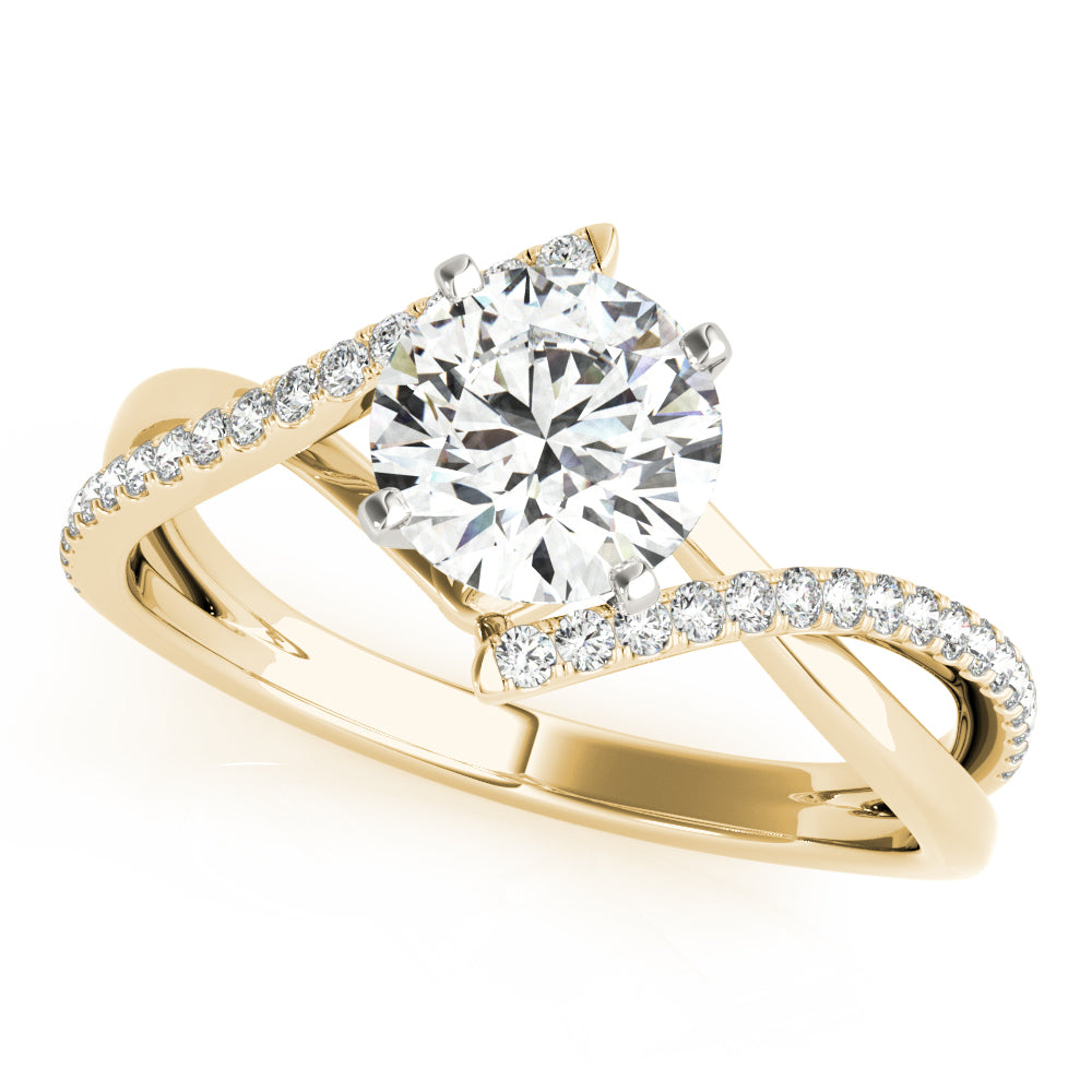Bypass Diamond Engagement Ring · 0.14 ct tw