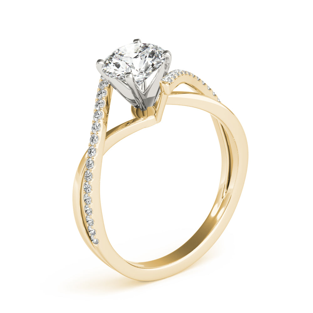 Bypass Diamond Engagement Ring · 0.14 ct tw