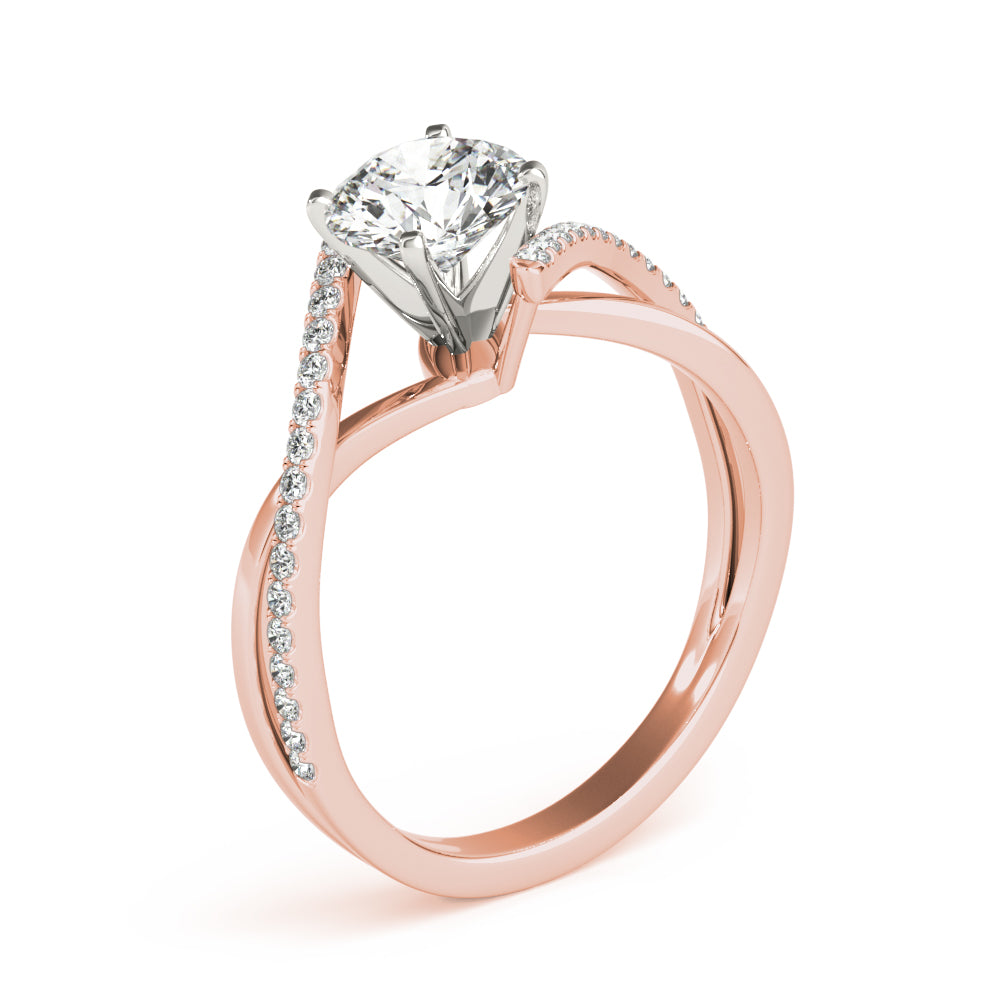 Bypass Diamond Engagement Ring · 0.14 ct tw