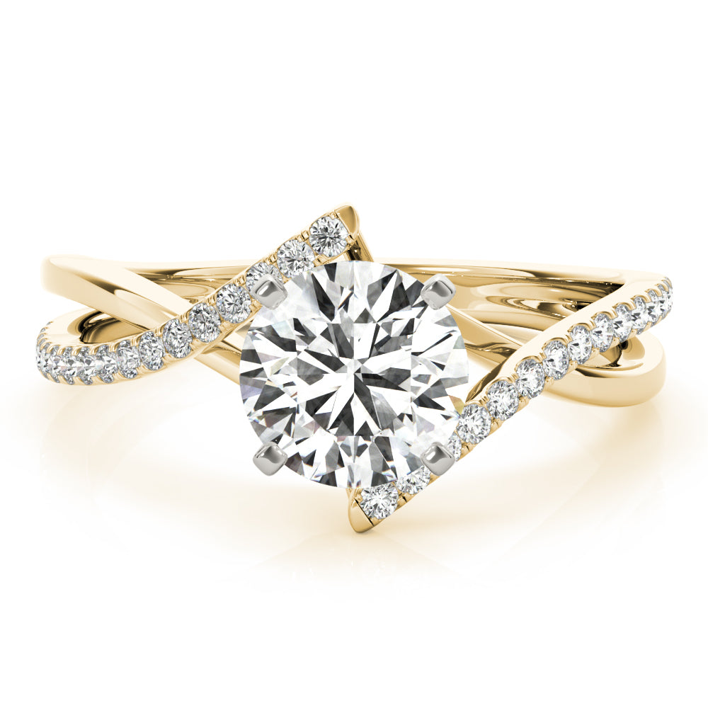 Bypass Diamond Engagement Ring · 0.14 ct tw