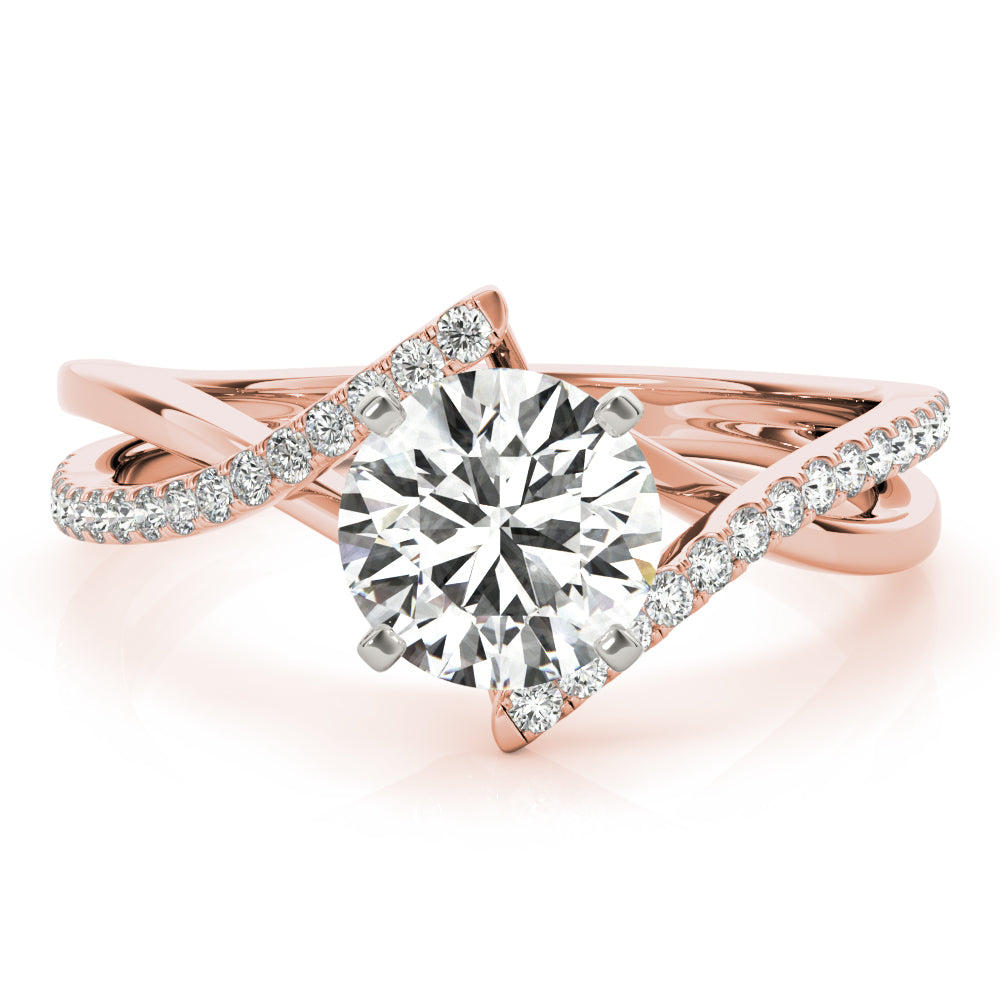 Bypass Diamond Engagement Ring · 0.14 ct tw