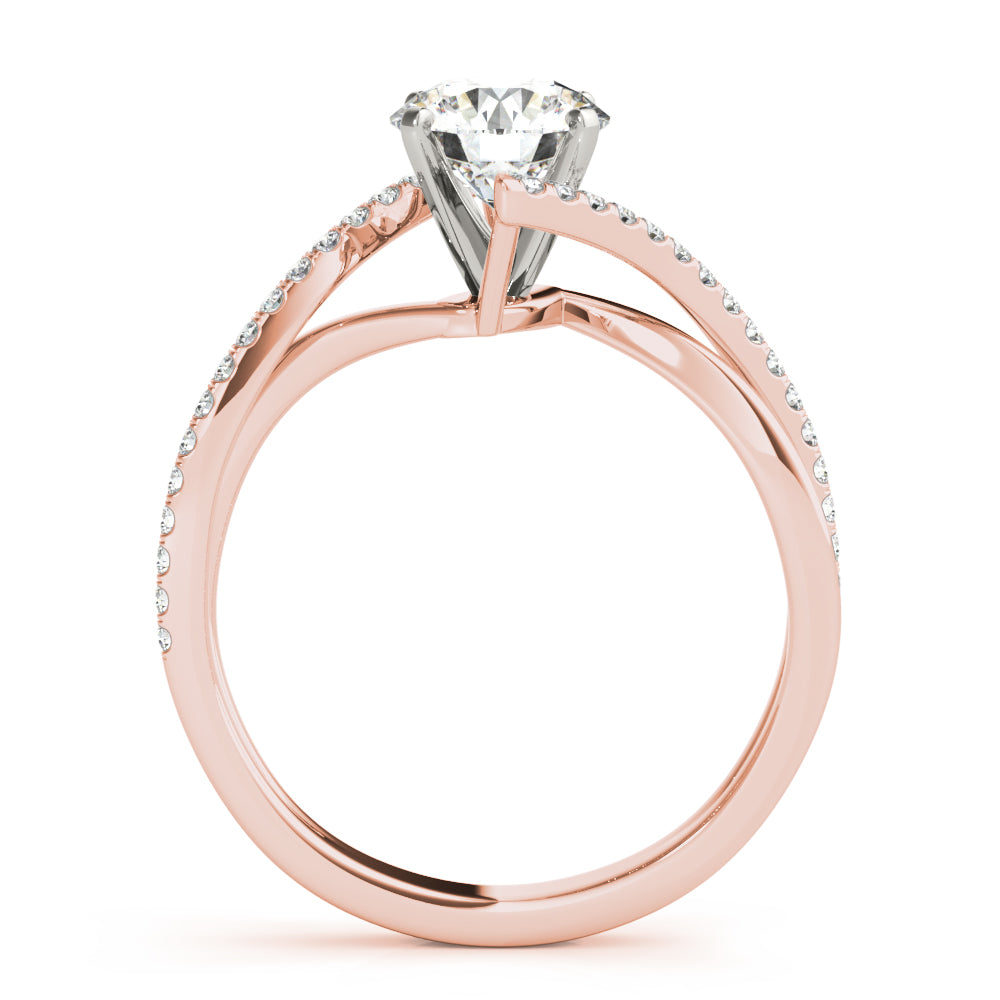 Bypass Diamond Engagement Ring · 0.14 ct tw