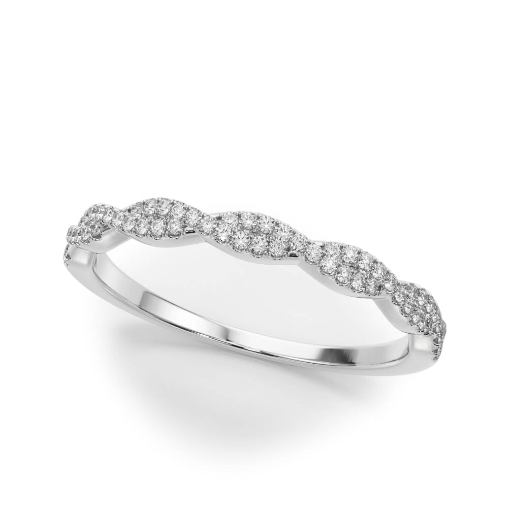 Round Twisted Diamond Band · 0.18 ct tw
