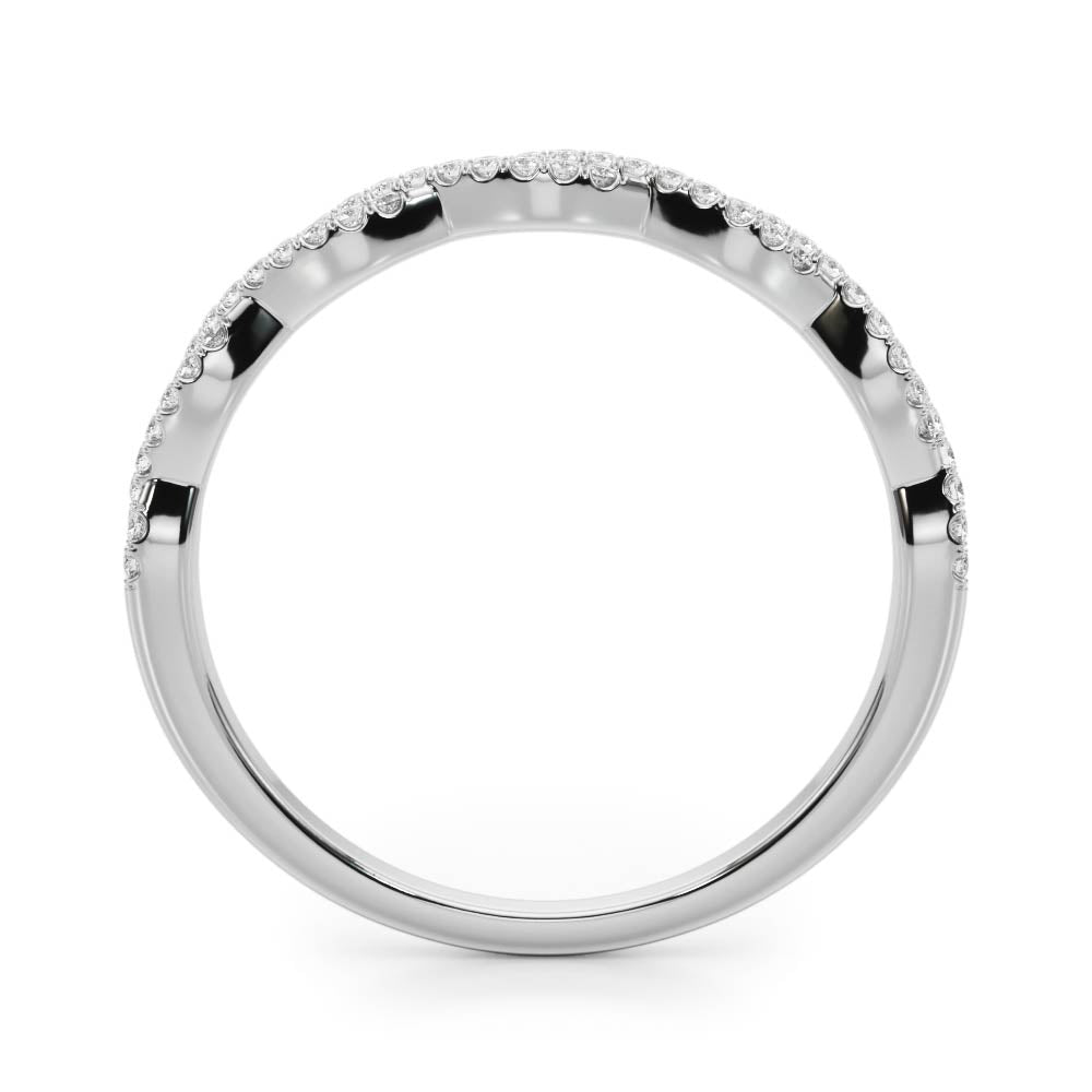 Round Twisted Diamond Band · 0.18 ct tw