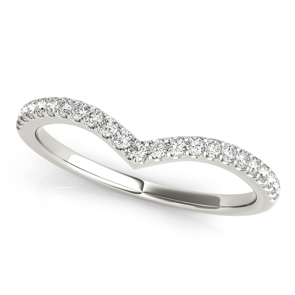 Round Curve/pointed Diamond Band · 0.19 ct tw