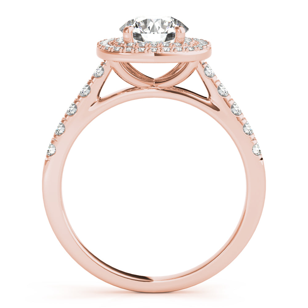 Round Double Halo Cushion Diamond Engagement Ring · 1.52 ct tw