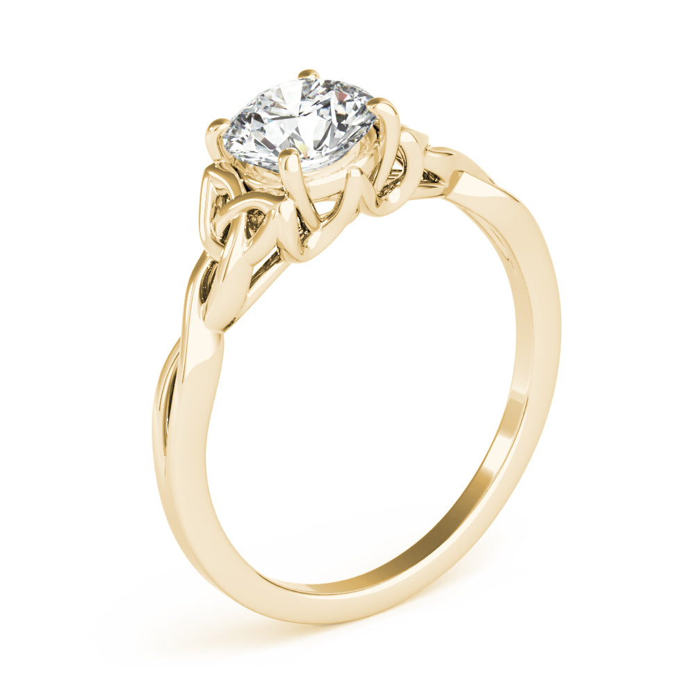 Round Gemstone Solitaire Engagement Ring · 0.80 ct tw