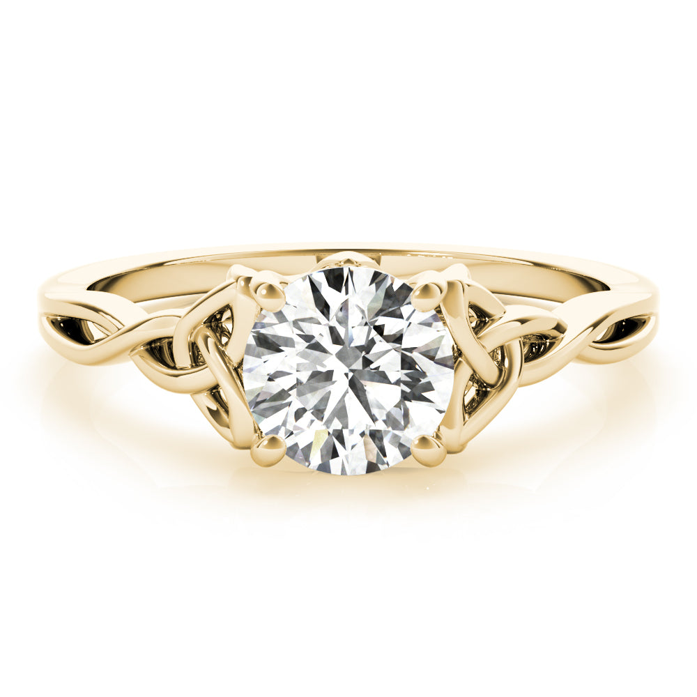 Round Gemstone Solitaire Engagement Ring · 0.80 ct tw