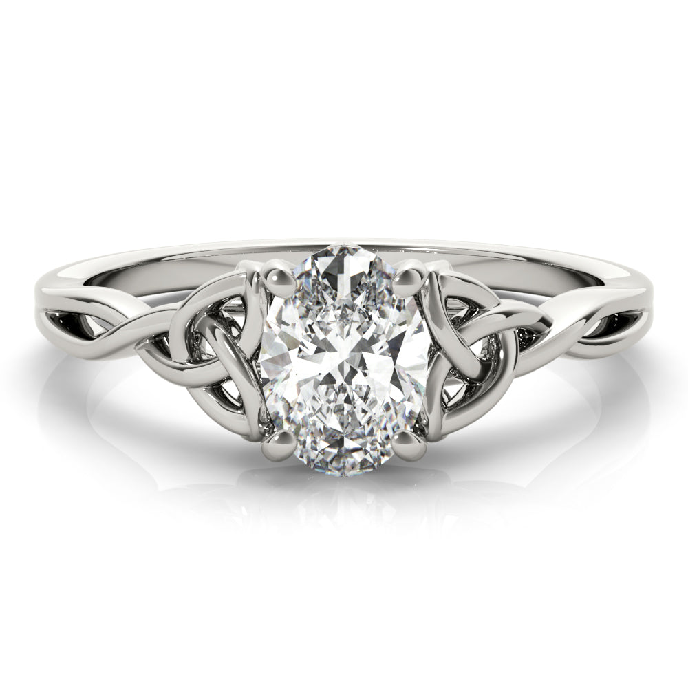 Oval Gemstone Solitaire Engagement Ring