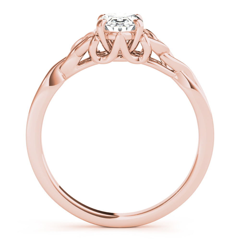 Oval Gemstone Solitaire Engagement Ring