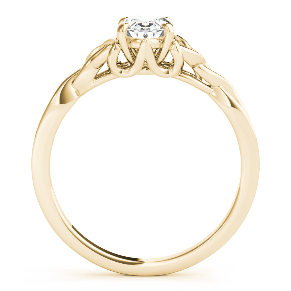 Oval Gemstone Solitaire Engagement Ring