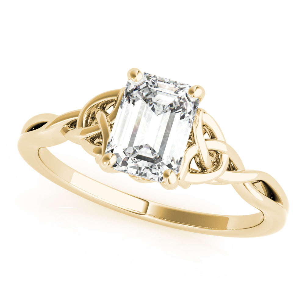 Emerald Cut Gemstone Solitaire Engagement Ring · 2.00 ct tw